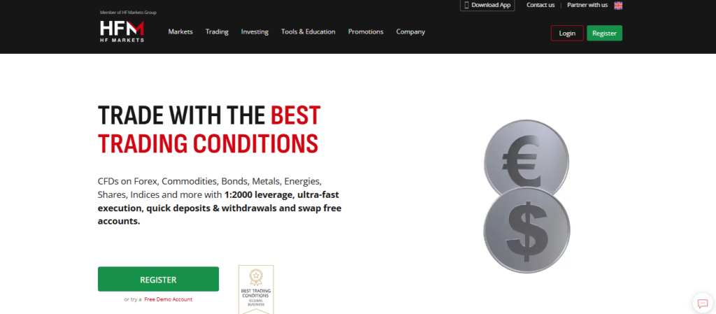 Trade with the best trading conditions

