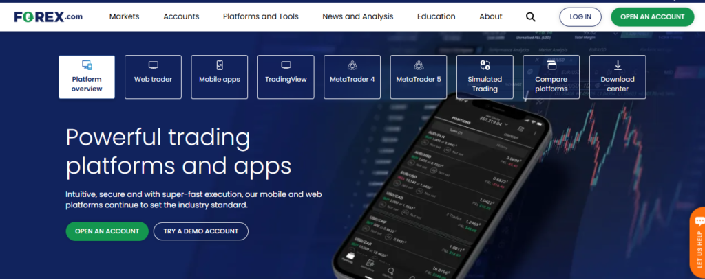 Powerful trading platforms and apps
